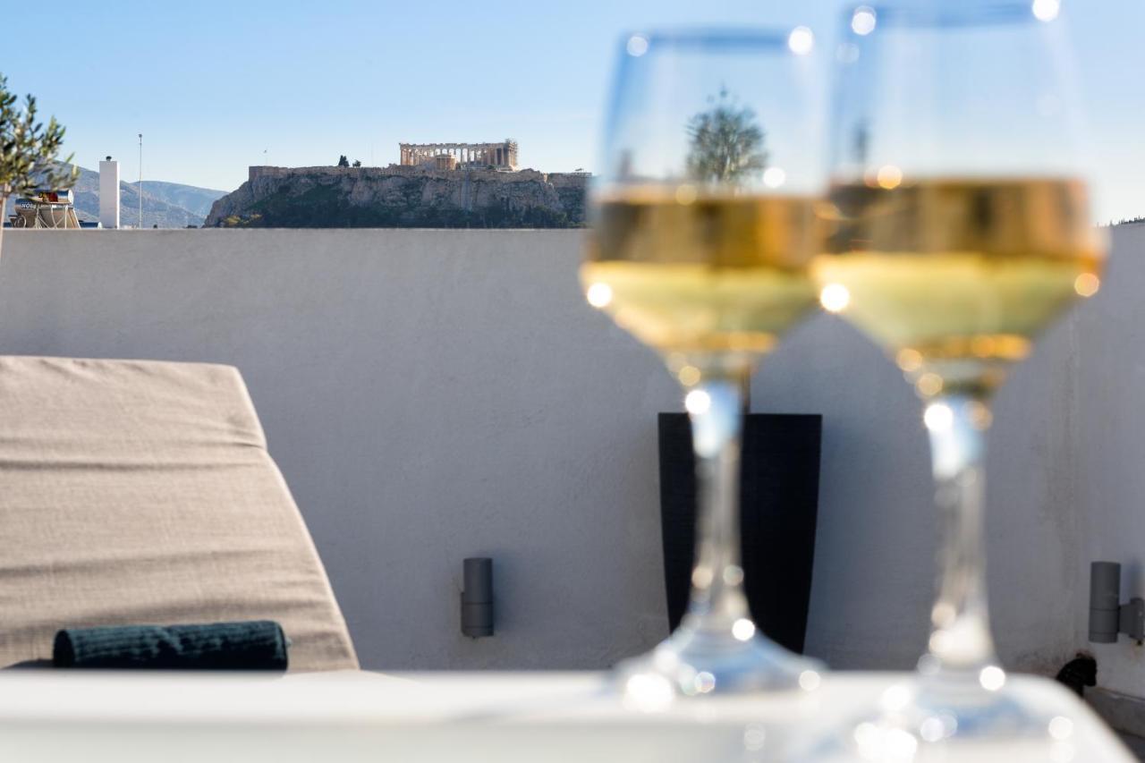 Private Jacuzzi & Acropolis View - The Loft Athen Exterior foto