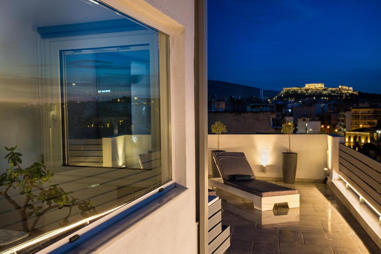 Private Jacuzzi & Acropolis View - The Loft Athen Exterior foto