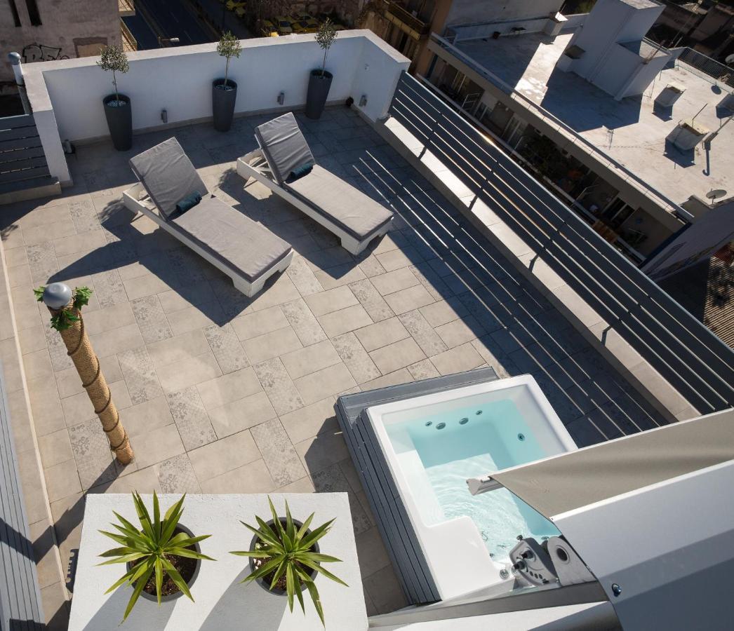 Private Jacuzzi & Acropolis View - The Loft Athen Exterior foto