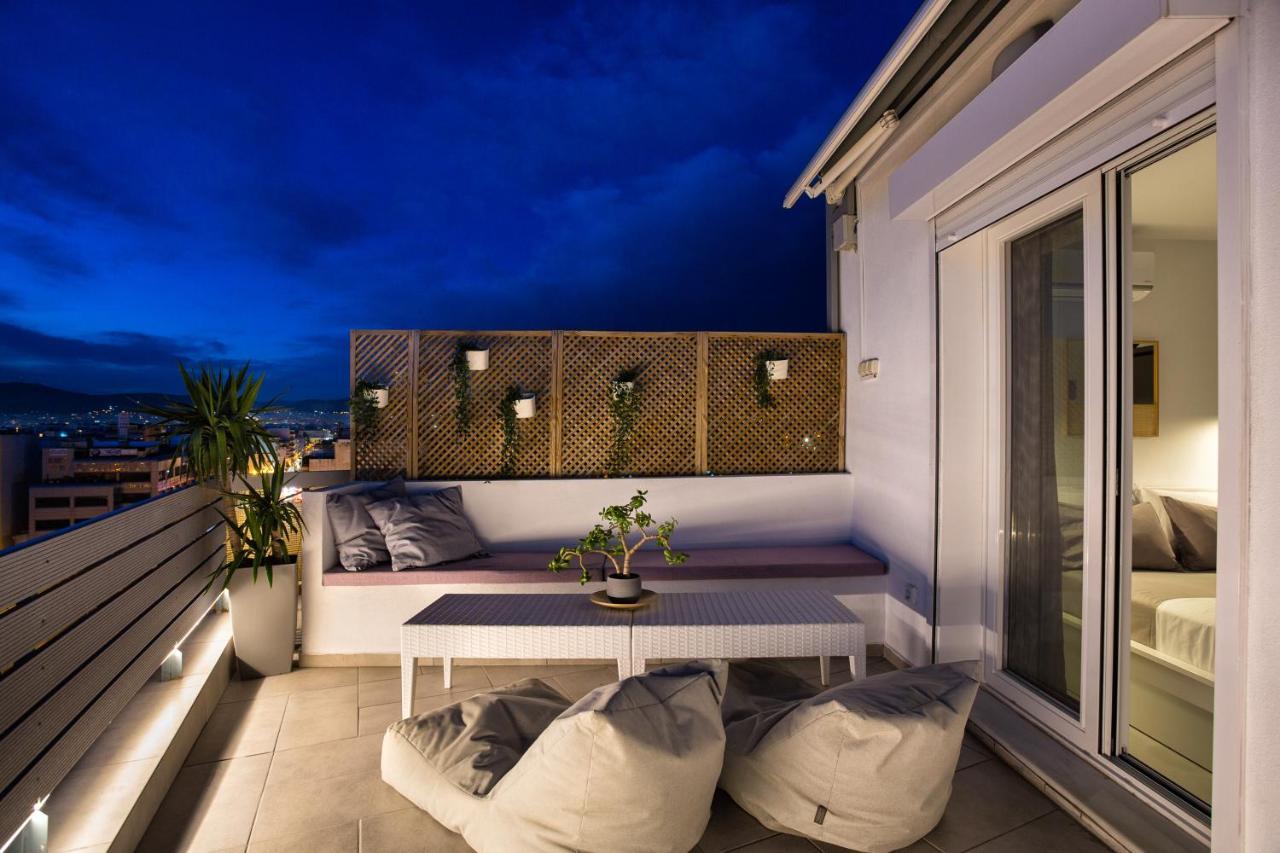Private Jacuzzi & Acropolis View - The Loft Athen Exterior foto